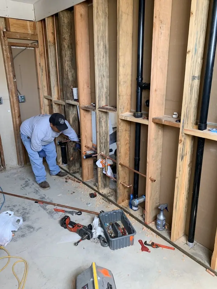 Commercial rough-in plumbing for Gas Line Repair in Lincoln Shire Square